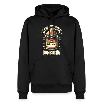Vorteile Von Kombucha Für Brewer Maker Tea Lover - Männer Premium Bio Hoodie - Schwarz - Vorne - Nico (187cm)