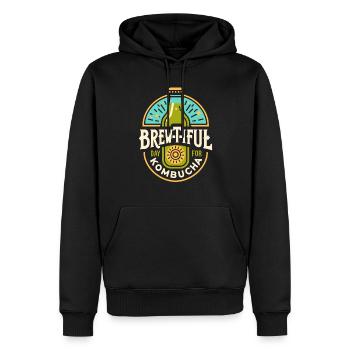 Vorteile Von Kombucha Für Brewer Maker Tea Lover - Männer Premium Bio Hoodie - Schwarz - Vorne - Nico (187cm)