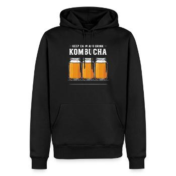 Vorteile Von Kombucha Für Brewer Maker Tea Lover - Männer Premium Bio Hoodie - Schwarz - Vorne - Nico (187cm)