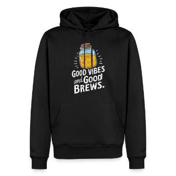 Vorteile Von Kombucha Für Brewer Maker Tea Lover - Männer Premium Bio Hoodie - Schwarz - Vorne - Nico (187cm)