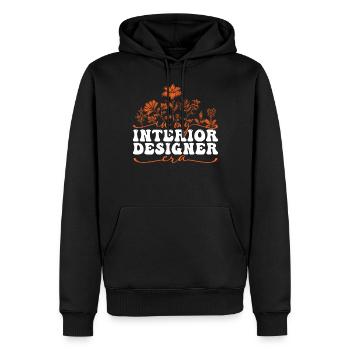In My Interior Designer Era - Männer Premium Bio Hoodie - Schwarz - Vorne - Nico (187cm)