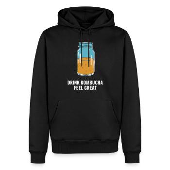 Vorteile Von Kombucha Für Brewer Maker Tea Lover - Männer Premium Bio Hoodie - Schwarz - Vorne - Nico (187cm)