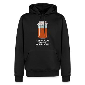 Vorteile Von Kombucha Für Brewer Maker Tea Lover - Männer Premium Bio Hoodie - Schwarz - Vorne - Nico (187cm)