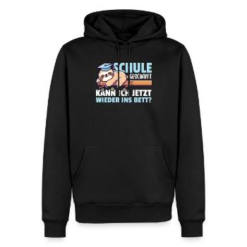 School Graduate Realschule Hauptschule School - Men’s Premium Organic Hoodie - black - Front - Nico (187cm)