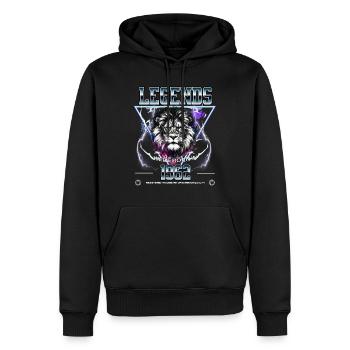 1962 Anniversaire Année de naissance Leo - Sweat à capuche Premium bio Homme - noir - Devant - Nico (187cm)