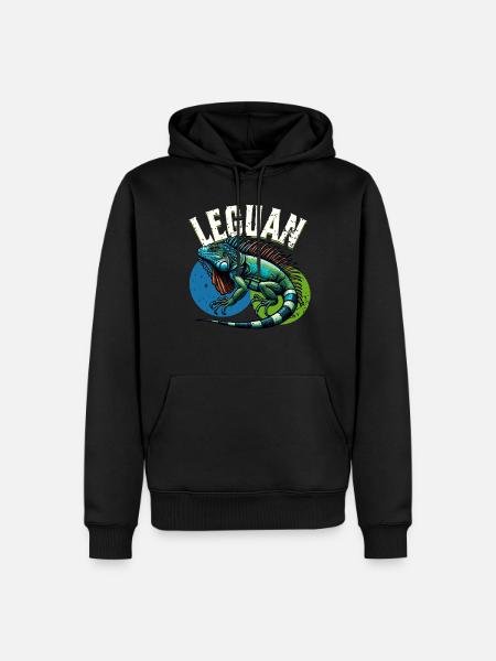 Iguana - Men’s Premium Organic Hoodie - black