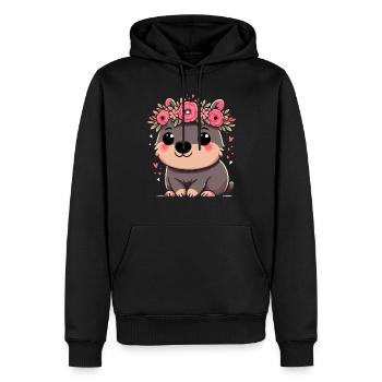 Se sentir Wombat-Tastic aujourd’hui - Wombat drôle - Sweat à capuche Premium bio Homme - noir - Devant - Nico (187cm)
