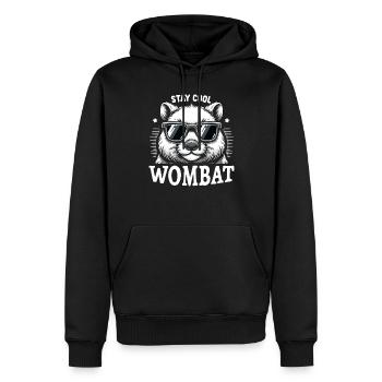 Se sentir Wombat-Tastic aujourd’hui - Wombat drôle - Sweat à capuche Premium bio Homme - noir - Devant - Nico (187cm)
