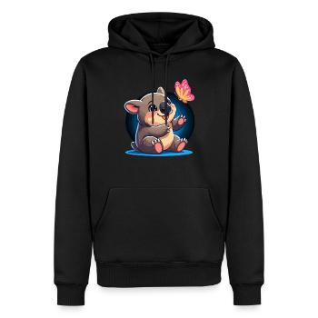 Se sentir Wombat-Tastic aujourd’hui - Wombat drôle - Sweat à capuche Premium bio Homme - noir - Devant - Nico (187cm)