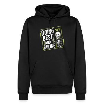 Renouveau de l’emo et mode alternative pour les enfants de la scène - Sweat à capuche Premium bio Homme - noir - Devant - Nico (187cm)