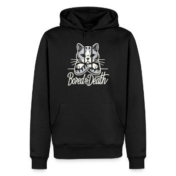Emo Cat Design Für Gothische Katzenliebhaber Und - Männer Premium Bio Hoodie - Schwarz - Vorne - Nico (187cm)