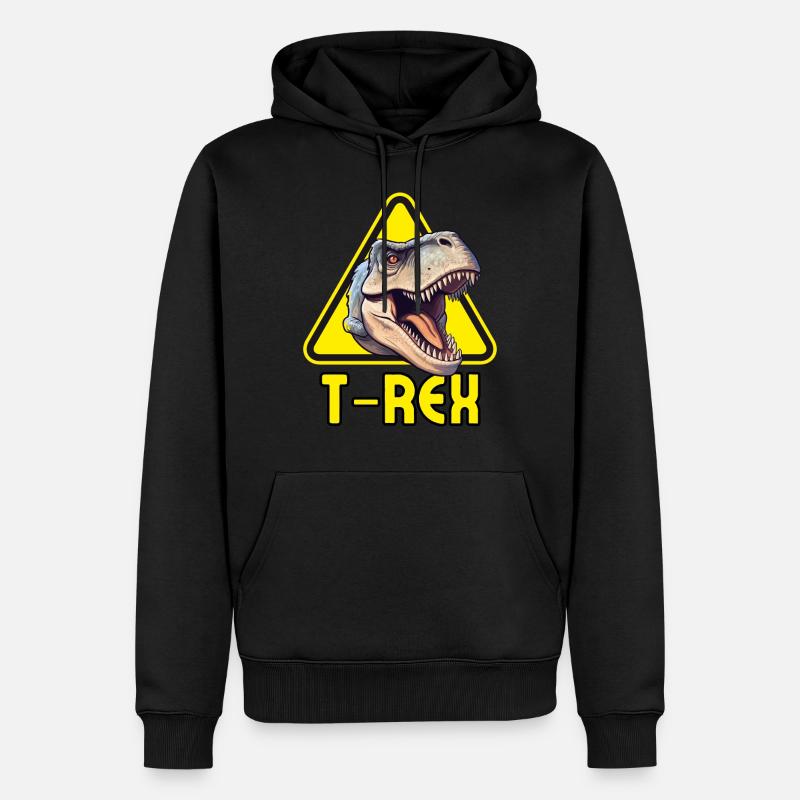T-REX ! - Sweat à capuche Premium bio Homme - noir