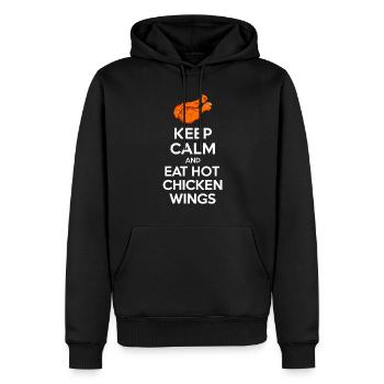 Hot Chicken Wings Spicy Wings Buffalo Wings - Männer Premium Bio Hoodie - Schwarz - Vorne - Nico (187cm)