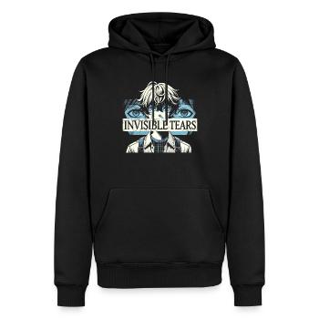 Art de l’anime et esthétique gothique pour la mode alternative - Sweat à capuche Premium bio Homme - noir - Devant - Nico (187cm)