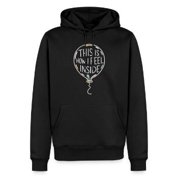 Revival emo et mode alternative pour Scene Kids - Sweat à capuche Premium bio Homme - noir - Devant - Nico (187cm)
