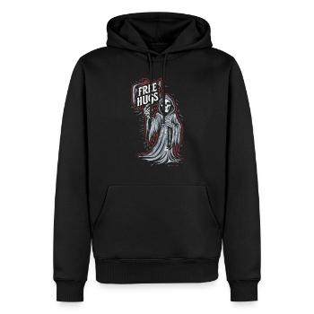 Revival emo et mode alternative pour Scene Kids - Sweat à capuche Premium bio Homme - noir - Devant - Nico (187cm)