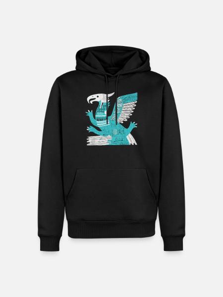 Aztec God Ancient Mythology Quetzalcoatl - Men’s Premium Organic Hoodie - black