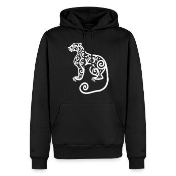 Aztekischer Gott Alte Mythologie Tezcatlipoca - Männer Premium Bio Hoodie - Schwarz - Vorne - Nico (187cm)