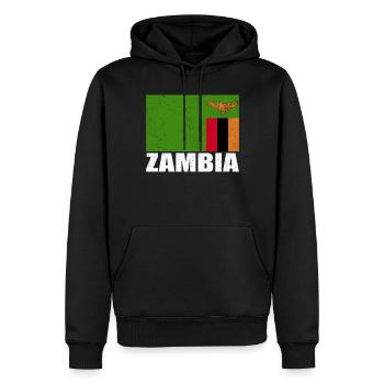 Vanuatu Flagge Vintage - Männer Premium Bio Hoodie - Schwarz - Vorne - Nico (187cm)