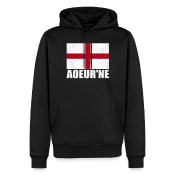 Armenien Flagge Vintage - Männer Premium Bio Hoodie - Schwarz - Vorne - Nico (187cm)