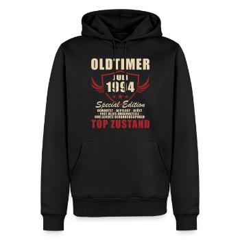 30. Geburtstag Oldtimer Juli 1994 Jahrgang 1994 - Männer Premium Bio Hoodie - Schwarz - Vorne - Nico (187cm)
