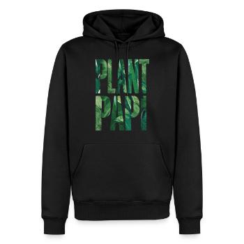 Plant Papi Gärtner Papa Natur Liebhaber - Männer Premium Bio Hoodie - Schwarz - Vorne - Nico (187cm)