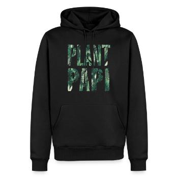 Plante Papi Urban Jungle Plante Design - Sweat à capuche Premium bio Homme - noir - Devant - Nico (187cm)