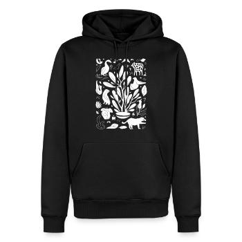 Maya Gott Mayanische Mythologie Alter Gott Yum - Männer Premium Bio Hoodie - Schwarz - Vorne - Nico (187cm)