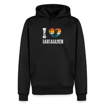 i love bearded dragons - Men’s Premium Organic Hoodie - black - Front - Nico (187cm)