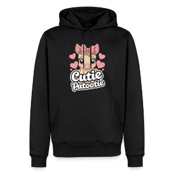 Pferdeliebhaber Fohlenpflege Reiten Leidenschaft - Männer Premium Bio Hoodie - Schwarz - Vorne - Nico (187cm)