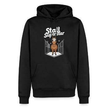 Motifs de chevaux amusants pour les amoureux des chevaux et - Sweat à capuche Premium bio Homme - noir - Devant - Nico (187cm)
