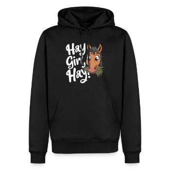 Motifs de chevaux amusants pour les amoureux des chevaux et - Sweat à capuche Premium bio Homme - noir - Devant - Nico (187cm)