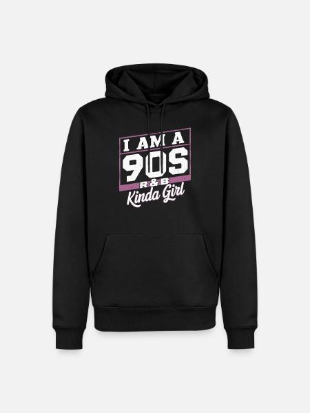 I'm a 90s R&B Kinda Girl - Men’s Premium Organic Hoodie - black