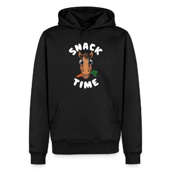 Motifs de chevaux amusants pour les amoureux des chevaux et - Sweat à capuche Premium bio Homme - noir - Devant - Nico (187cm)