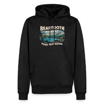 Beartooth Highway Road Trip Squad - Männer Premium Bio Hoodie - Schwarz - Vorne - Nico (187cm)