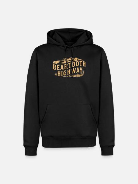 Beartooth Highway Adventure Mountains - Men’s Premium Organic Hoodie - black