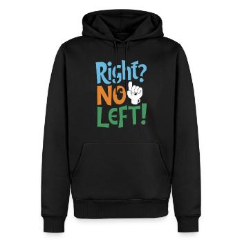 Linkshänder Lefty Left-hander Leftie Buddy - Männer Premium Bio Hoodie - Schwarz - Vorne - Nico (187cm)