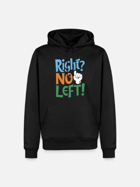 Linkshänder Lefty Left-hander Leftie Buddy - Men’s Premium Organic Hoodie - black