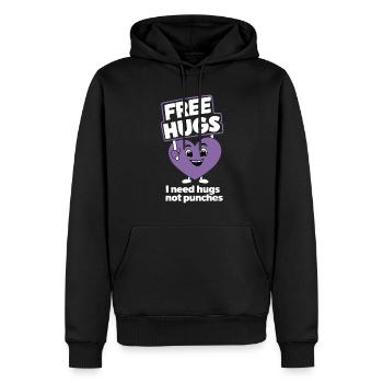 Sensibilisierung Für Häusliche Gewalt - Männer Premium Bio Hoodie - Schwarz - Vorne - Nico (187cm)