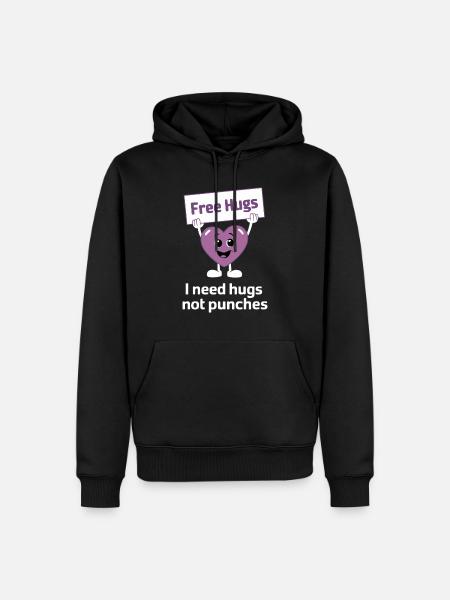 Raising awareness of domestic violence - Men’s Premium Organic Hoodie - black