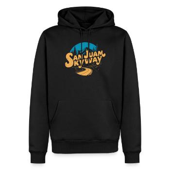 Visite d’aventure du San Juan Skyway - Sweat à capuche Premium bio Homme - noir - Devant - Nico (187cm)