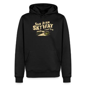 San Juan Skyway Road Trip Abenteuer - Männer Premium Bio Hoodie - Schwarz - Vorne - Nico (187cm)