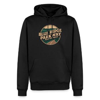 Blue Ridge Parkway Road Trip Squad Abenteuer - Männer Premium Bio Hoodie - Schwarz - Vorne - Nico (187cm)