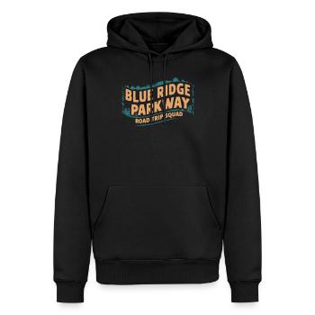 Blue Ridge Parkway Road Trip Squad - Men’s Premium Organic Hoodie - black - Front - Nico (187cm)