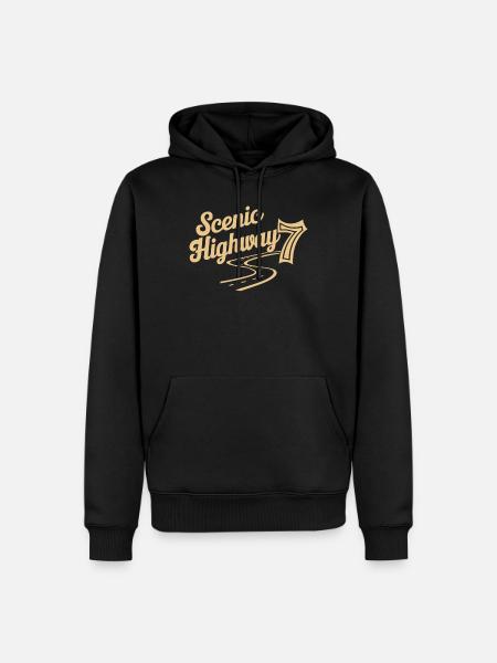 Scenic Highway 7 Adventure - Men’s Premium Organic Hoodie - black