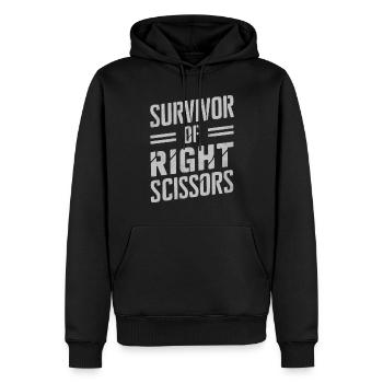 Linkshänder Lefty Left-hander Leftie Buddy - Männer Premium Bio Hoodie - Schwarz - Vorne - Nico (187cm)