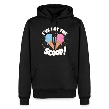 J’ai la boule Sex Reveal Ice cream Theme - Sweat à capuche Premium bio Homme - noir - Devant - Nico (187cm)