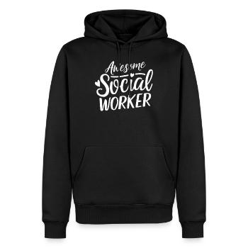 Fantastische Sozialarbeiter Sozialarbeit - Männer Premium Bio Hoodie - Schwarz - Vorne - Nico (187cm)