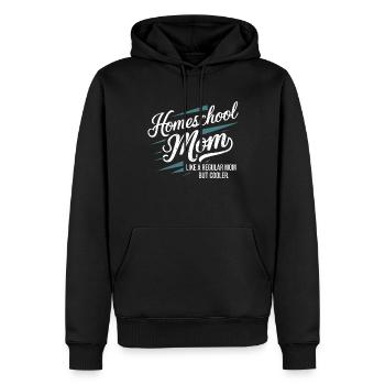 Homeschool Mom Dad Family Life Community Journey - Men’s Premium Organic Hoodie - black - Front - Nico (187cm)