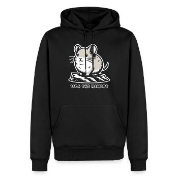Design américain Pika Lover pour Pika - Sweat à capuche Premium bio Homme - noir - Devant - Nico (187cm)